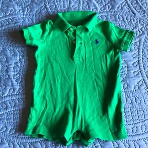 Ralph Lauren polo onesie bodysuit. 6m green